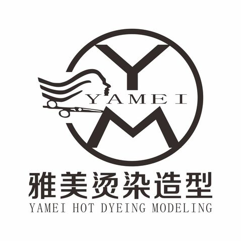 雅美烫染造型logo设计