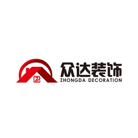 众达装饰logo设计