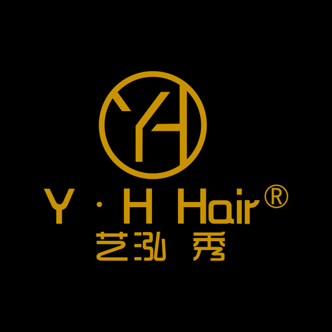 Y•H Hair 艺泓 秀logo设计