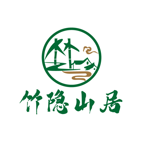 竹隐山居logo设计