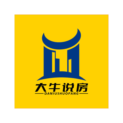 大牛说房logo设计