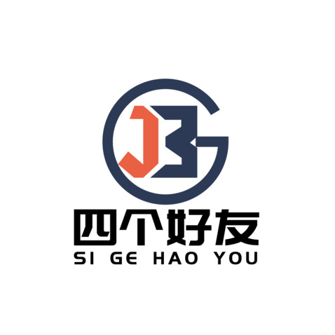 四个好友logo设计