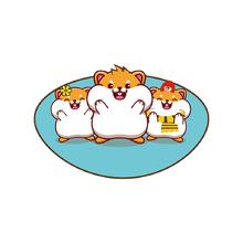 三只仓鼠 卡通LOGO