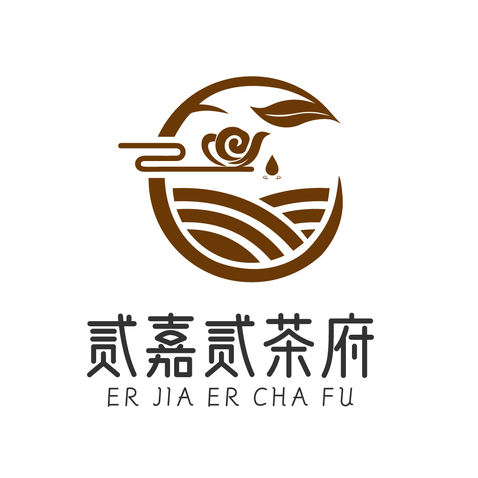 二加二茶府logo设计