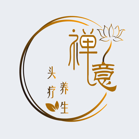 禅意头疗logo设计