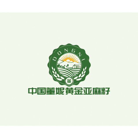 董妮亚麻籽logo设计