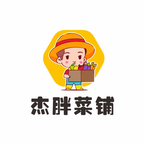 杰胖菜谱logo设计