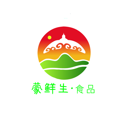 蒙鲜生logo设计