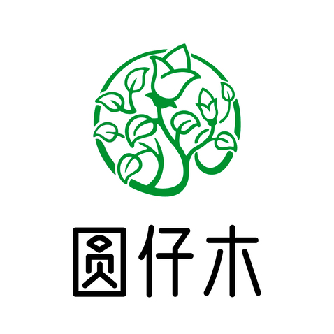 圆仔木logo设计