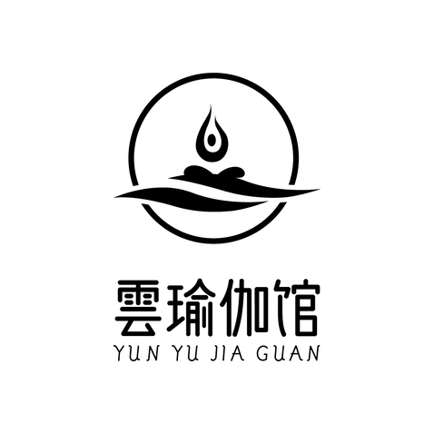 雲瑜伽logo设计