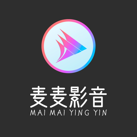 麦麦影音logo设计