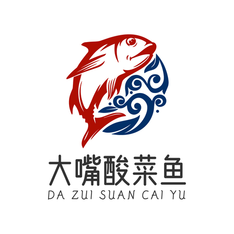 大嘴酸菜鱼logo设计