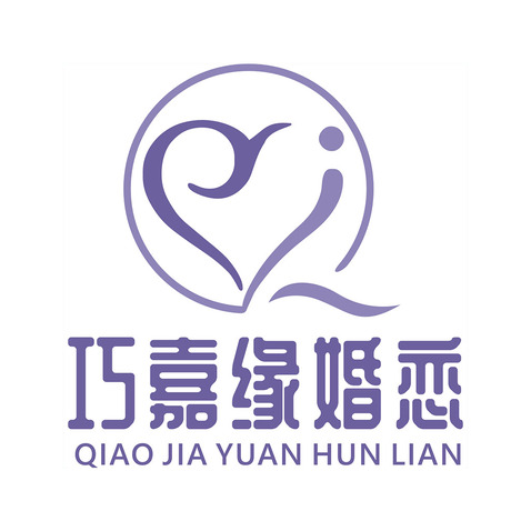 巧嘉缘婚恋logo设计