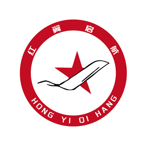 红翼启航logo设计