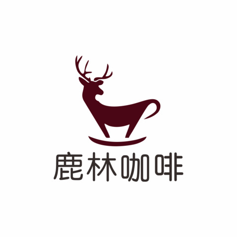 鹿林咖啡logo设计