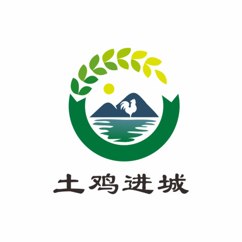 土鸡进城logo设计