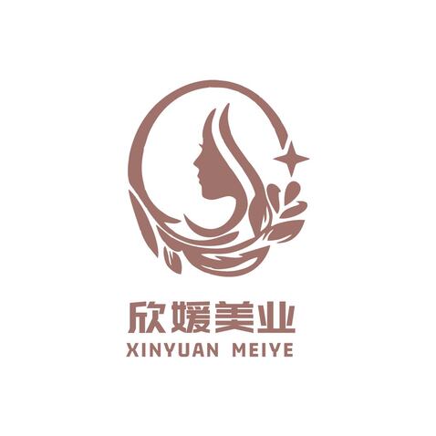 欣援美业logo设计