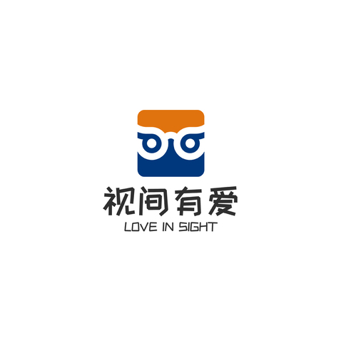 视间有爱logo设计