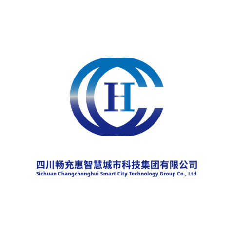 畅充惠智慧城市logo设计