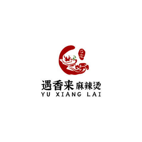 遇香来麻辣烫logo设计