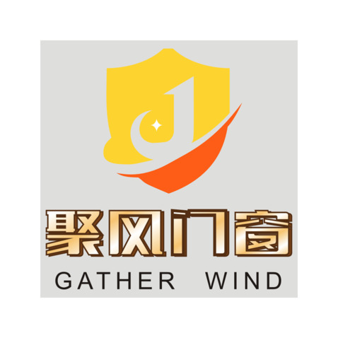 聚風門窗logo設計