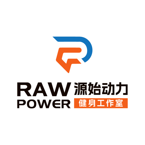 Raw  power源始动力健身工作室logo设计