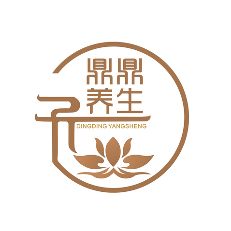 鼎鼎养生logo设计