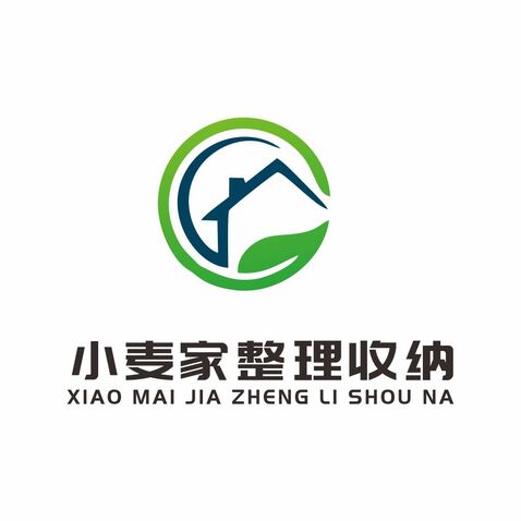 小麦家整理收纳logo设计