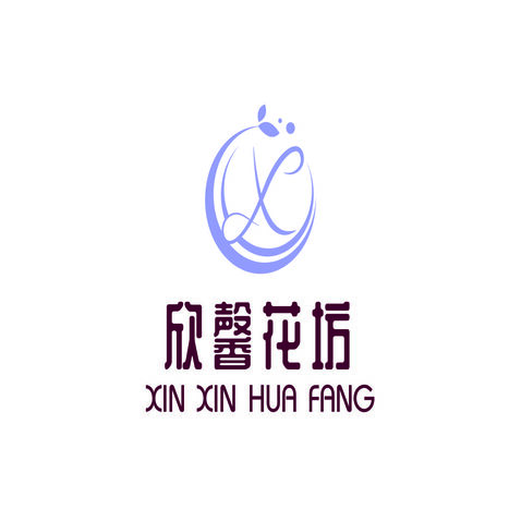 欣馨花坊logo设计