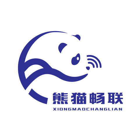 熊猫直联logo设计