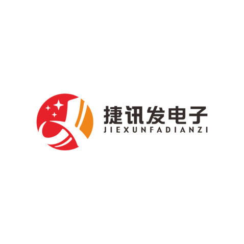 捷讯发电子logo设计