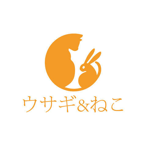 ウサギ&amp;ねこlogo设计