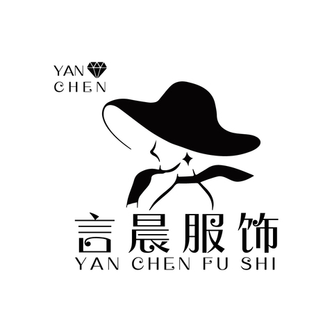 言晨服饰logo设计