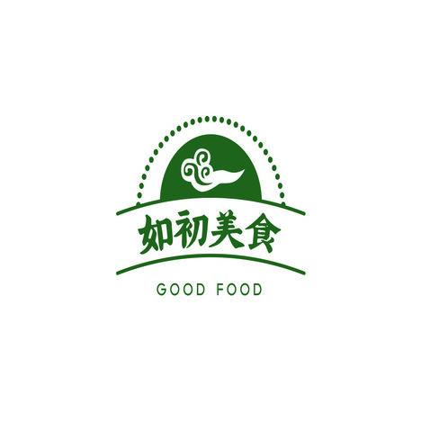 如初美食logo設計