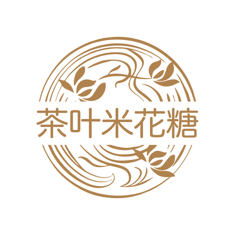 茶叶米花糖logo设计