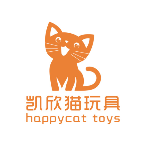 凯欣猫玩具logo设计