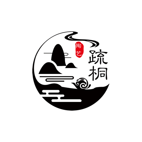 疏桐陶艺logo设计