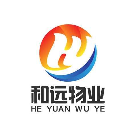 和远物业logo设计