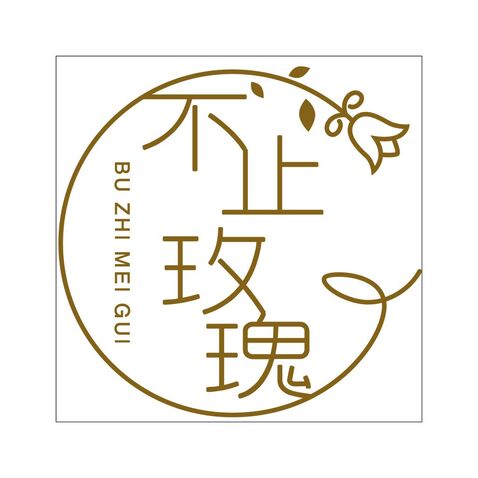 不止玫瑰logo设计