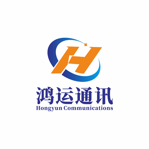 鸿运通讯logo设计