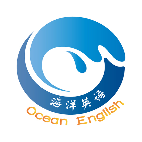 海洋英语logo设计