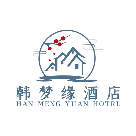 韩梦缘酒店logo设计