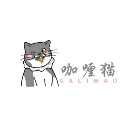 咖喱猫logo设计