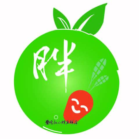 爨晓红小胖生鲜店logo设计