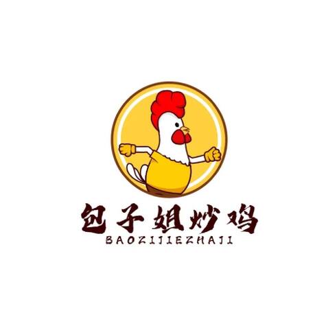 包子姐炸鸡logo设计