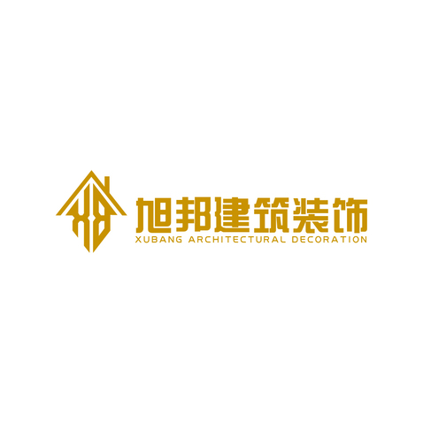 旭邦健建筑建设logo设计