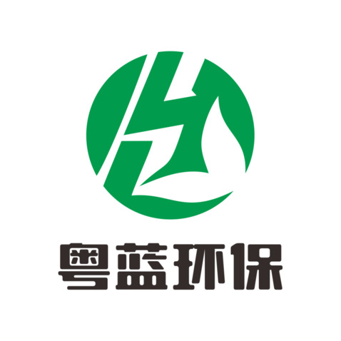 粤蓝环保logo设计