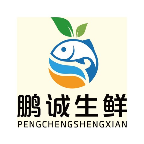 鹏诚生鲜logo设计