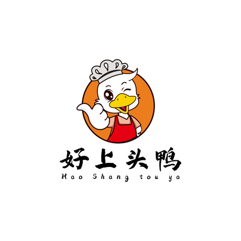 好上头鸭logo设计