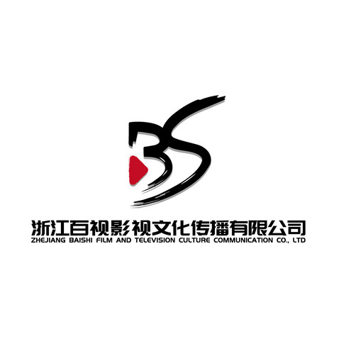 百视影视传媒logo设计